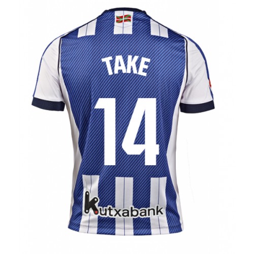 Real Sociedad Takefusa Kubo #14 Replica Home Stadium Shirt 2025-26 Short Sleeve